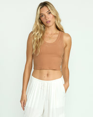 Rerun Tank - Rose Brown