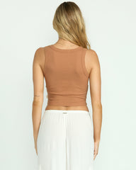 Rerun Tank - Rose Brown