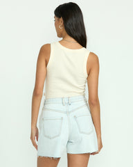 Riley Cut-Off Denim Shorts - Acid Wash