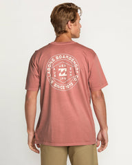 Rotation Premium Wave Wash Tee - Dusty Rose