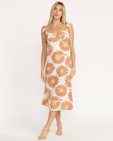 Shine On Midi Dress - Whitecap