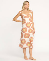 Shine On Midi Dress - Whitecap
