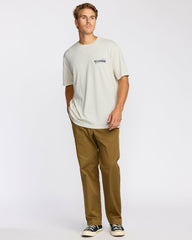 Single Fin Premium Wave Wash Short Sleeve T-Shirt - Off White