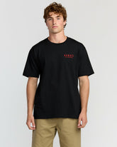 Skull Wave Hi Regular Short Sleeve T-Shirt - Black