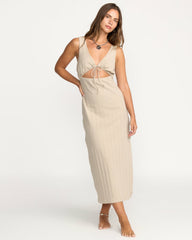 Slides Midi Knt Dress - Cobblestone