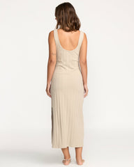 Slides Midi Knt Dress - Cobblestone