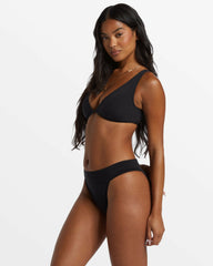 Sol Searcher Aruba Bikini Bottoms - Black Pebble