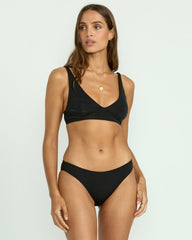 Sol Searcher Lowrider Bikini Bottom - Black Pebble