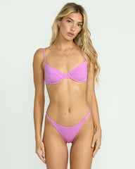 Sol Searcher Maya Bikini Bottom - Bright Rose
