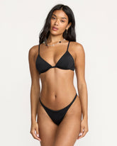 Sol Searcher Reese Underwire Bikini Top - Black Pebble