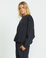 So Typical Kendal Crew Sweatshirt - Black Pebble