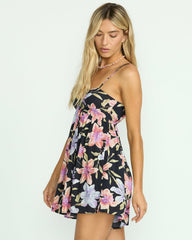 Star Glow Romper - Black Multi