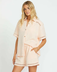 Summers End Shorts - Soft Peach