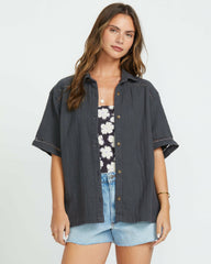Summers End Short Sleeve Shirt - Black Sands