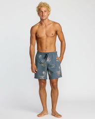 Sundays Laybacks 17" Trunks - Steel Blue
