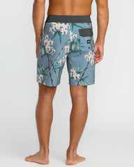 Sundays Pro Performance 19" Boardshorts - Steel Blue