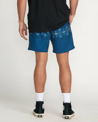 Surftrek Elastic Submersible 17" Hybrid Shorts - Deep Blue
