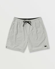 Surftrek Perforated Elastic 17" Hybrid Shorts - Silver