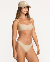 Tanlines Jaclyn Crop Bikini Top - Cobblestone