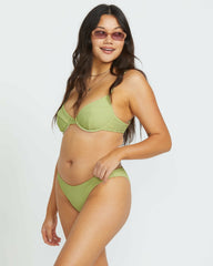 Tanlines Morgan Underwire Bikini Top - Avocado