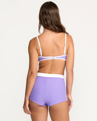 Tanlines Surf Short Bikini Bottom - Purple Punch