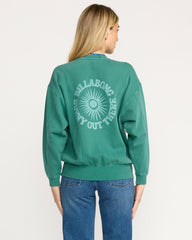 Time For Kendal Crewneck Sweatshirt - Evergreen