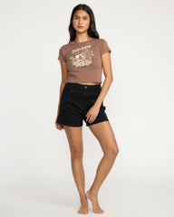 Tropic Happenings Short Sleeve T-Shirt - Espresso