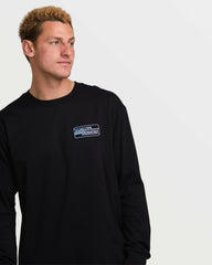 Walled Regular Long Sleeve Tee - Black