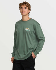 Walled Regular Long Sleeve Tee - Dark Slate
