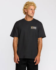 Walled Regular Short Sleeve T-Shirt - Black
