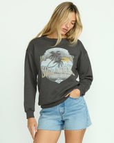 Wonderland Calls Crewneck Sweatshirt - Off Black
