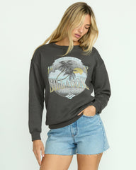 Wonderland Calls Crewneck Sweatshirt - Off Black