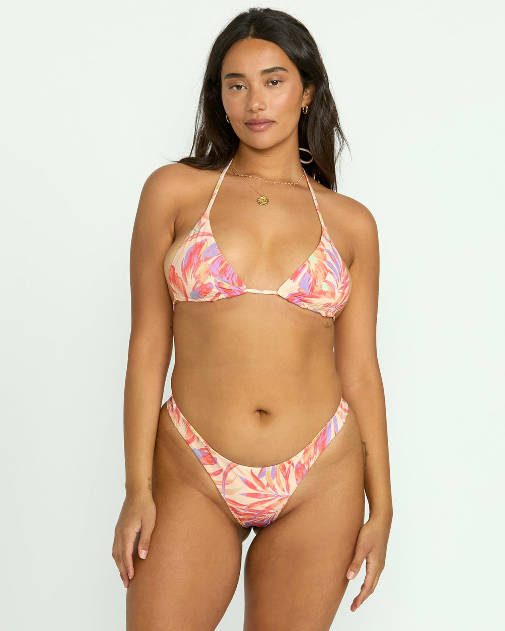 Tropic Wave Reversible Multi Triangle Bikini Top - Multi