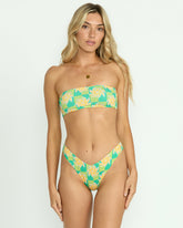 Trippin On Sun Tully Tube Top Bikini Top - Multi