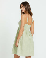 In A Twist Dress - Pistachio