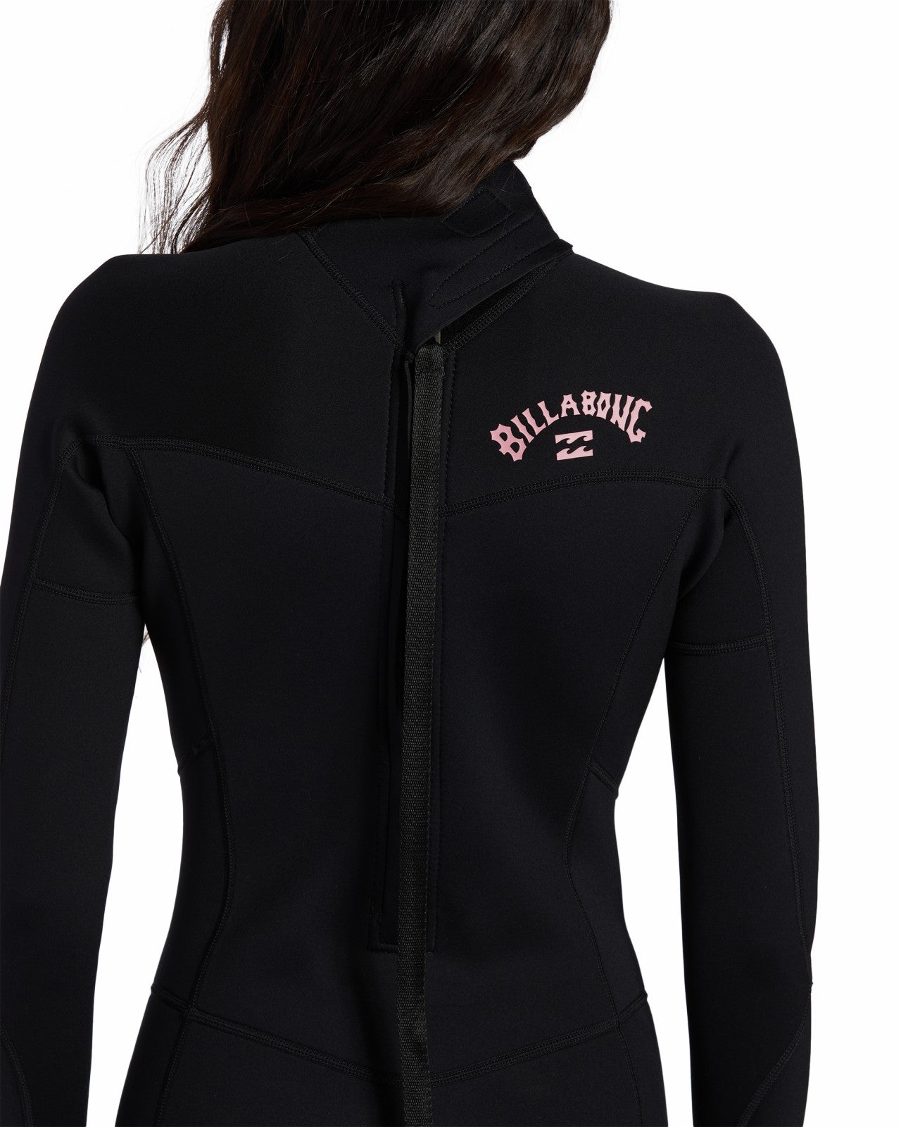 3/2mm Foil Flatlock Back Zip Wetsuit - Black