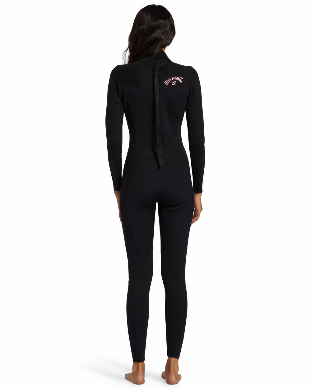 3/2mm Foil Flatlock Back Zip Wetsuit - Black