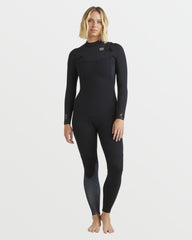 3/2mm Furnace Natural GBS Chest Zip Fullsuit - Black Tiki