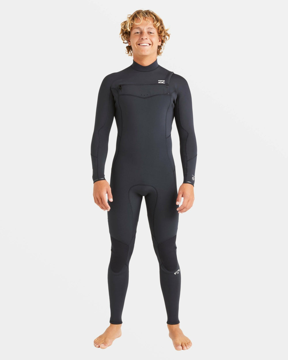 4/3mm Absolute Natural Upcycler GBS Chest Zip Wetsuit - Black