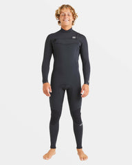 4/3mm Absolute Natural Upcycler GBS Chest Zip Wetsuit - Black