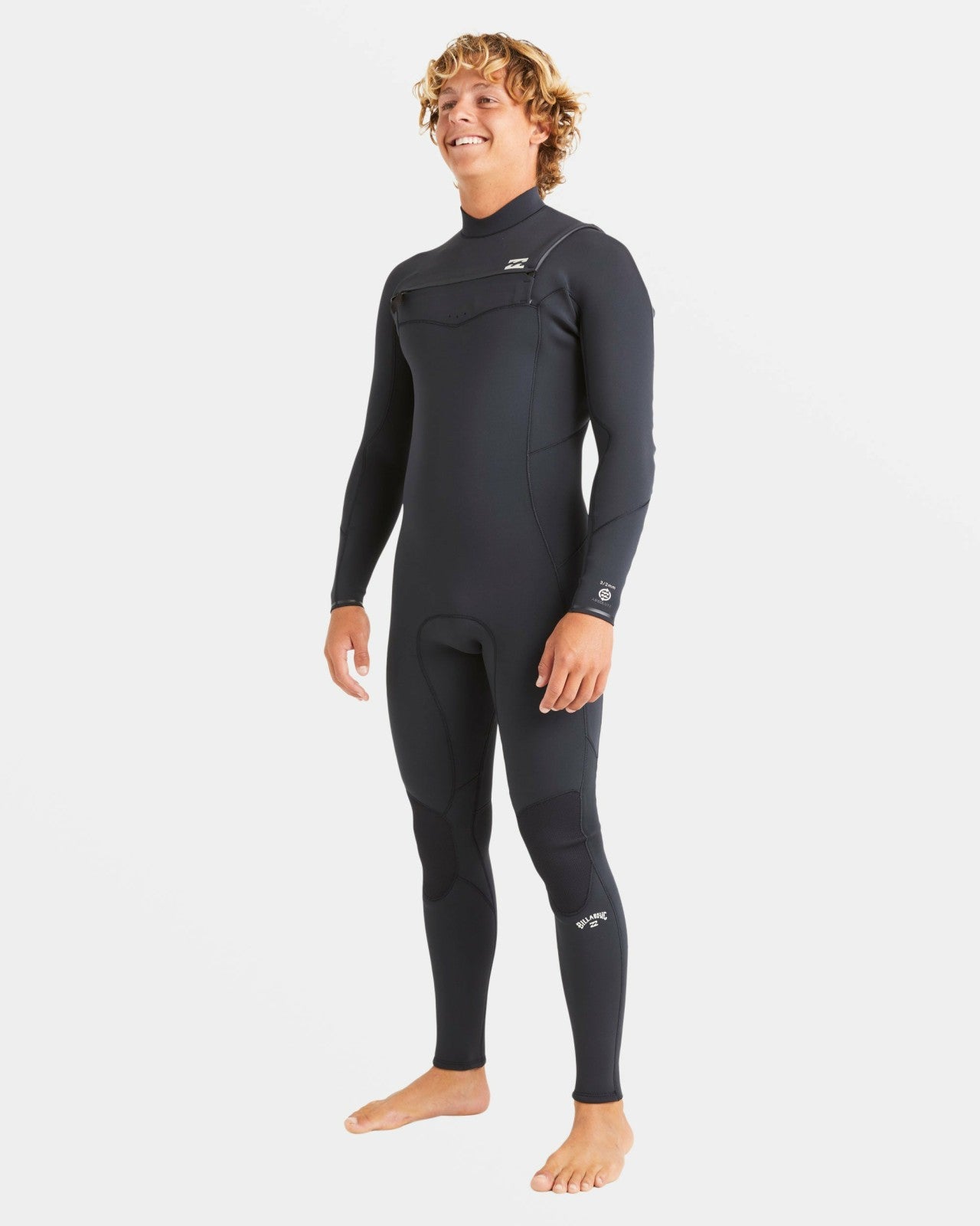 4/3mm Absolute Natural Upcycler GBS Chest Zip Wetsuit - Black