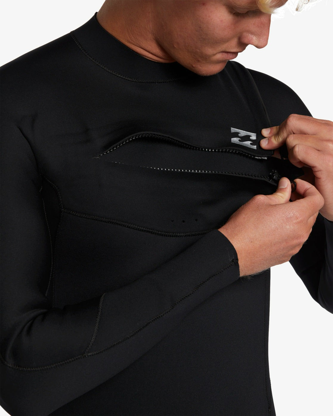 4/3mm Foil GBS Chest Zip Wetsuit - Black