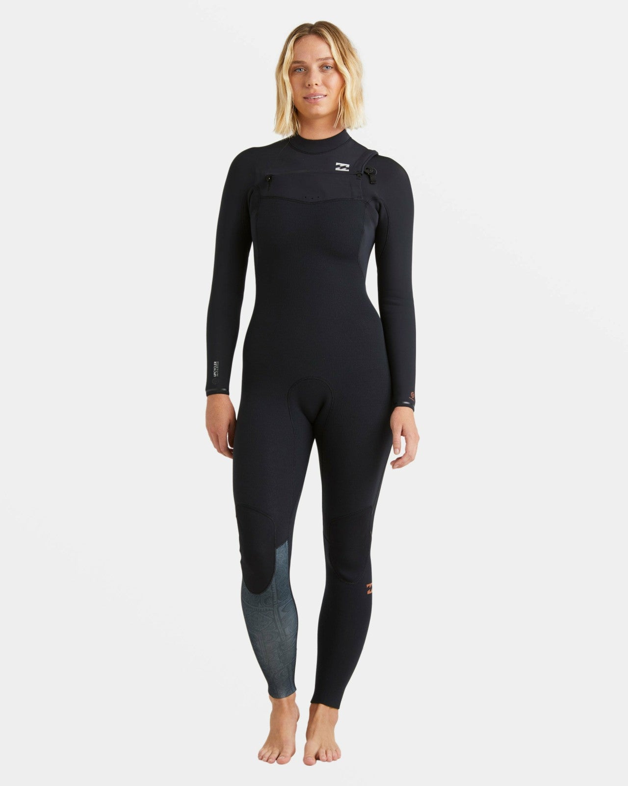 4/3mm Furnace Natural GBS Chest Zip Fullsuit - Black Tiki