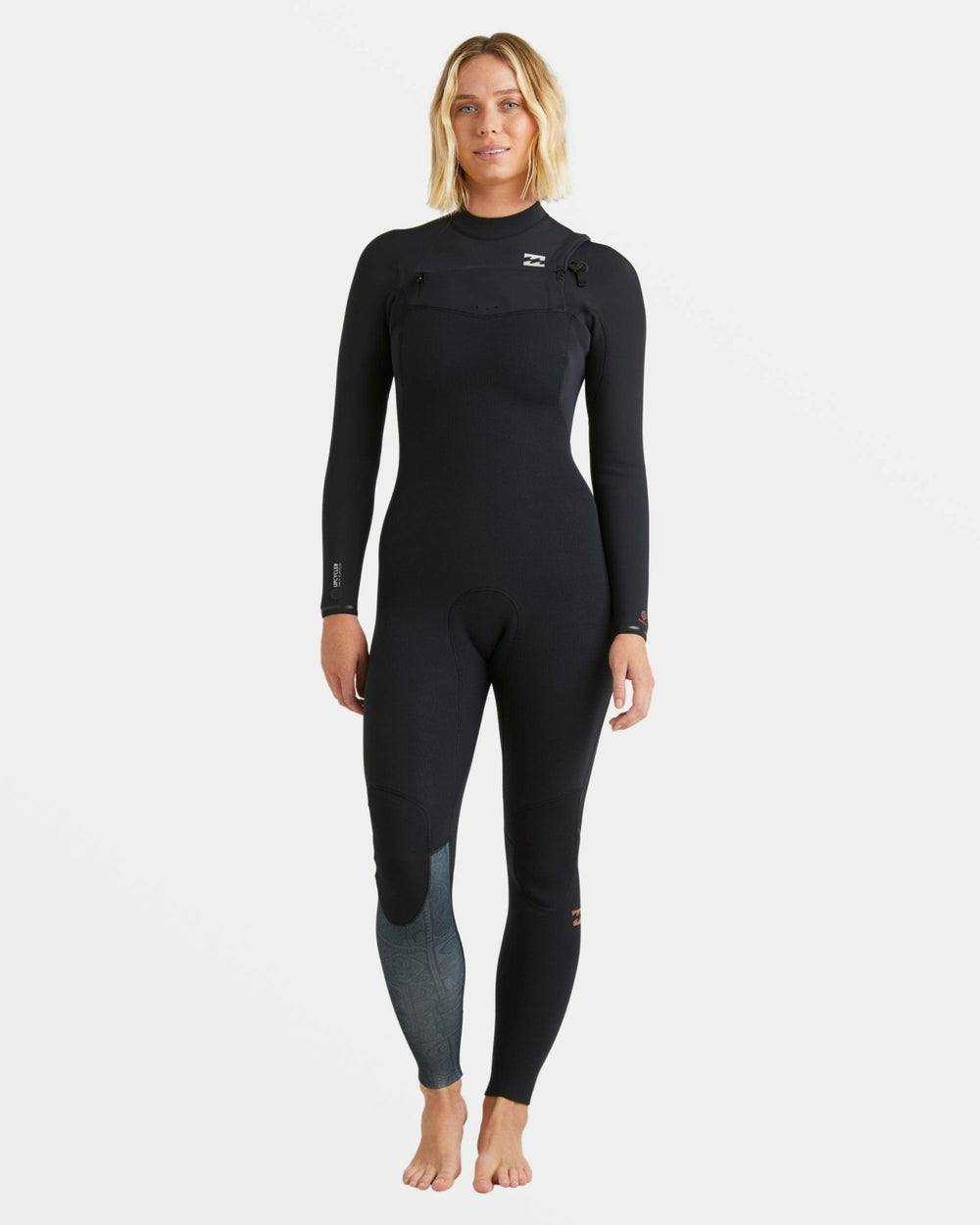 4/3mm Furnace Natural GBS Chest Zip Fullsuit - Black Tiki