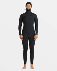 4/3mm Salty Dayz Natural Upcycler GBS Chest Zip Hooded Wetsuit - Black