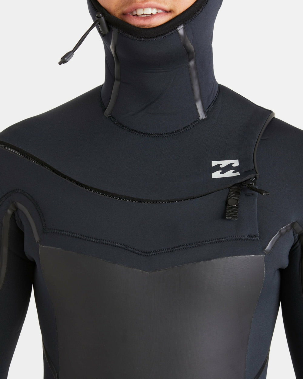 5/4mm Absolute Natural+ Upcycler Welded Chest Zip Hooded Wetsuit - Bla