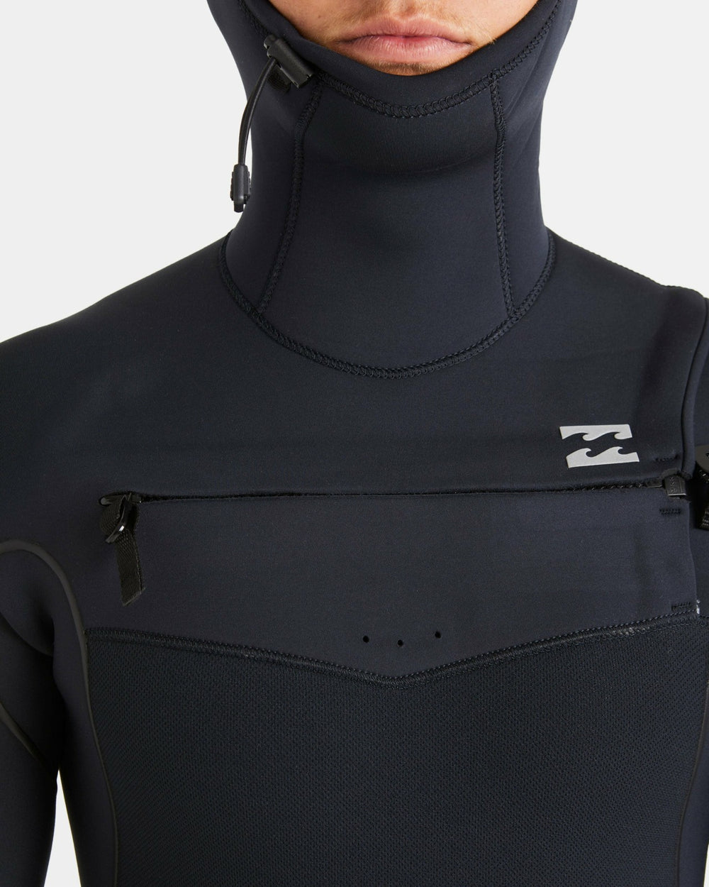 6/5mm Furnace Natural Upcycler Welded Chest Zip Wetsuit - Black