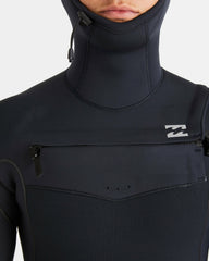6/5mm Furnace Natural Upcycler Welded Chest Zip Wetsuit - Black