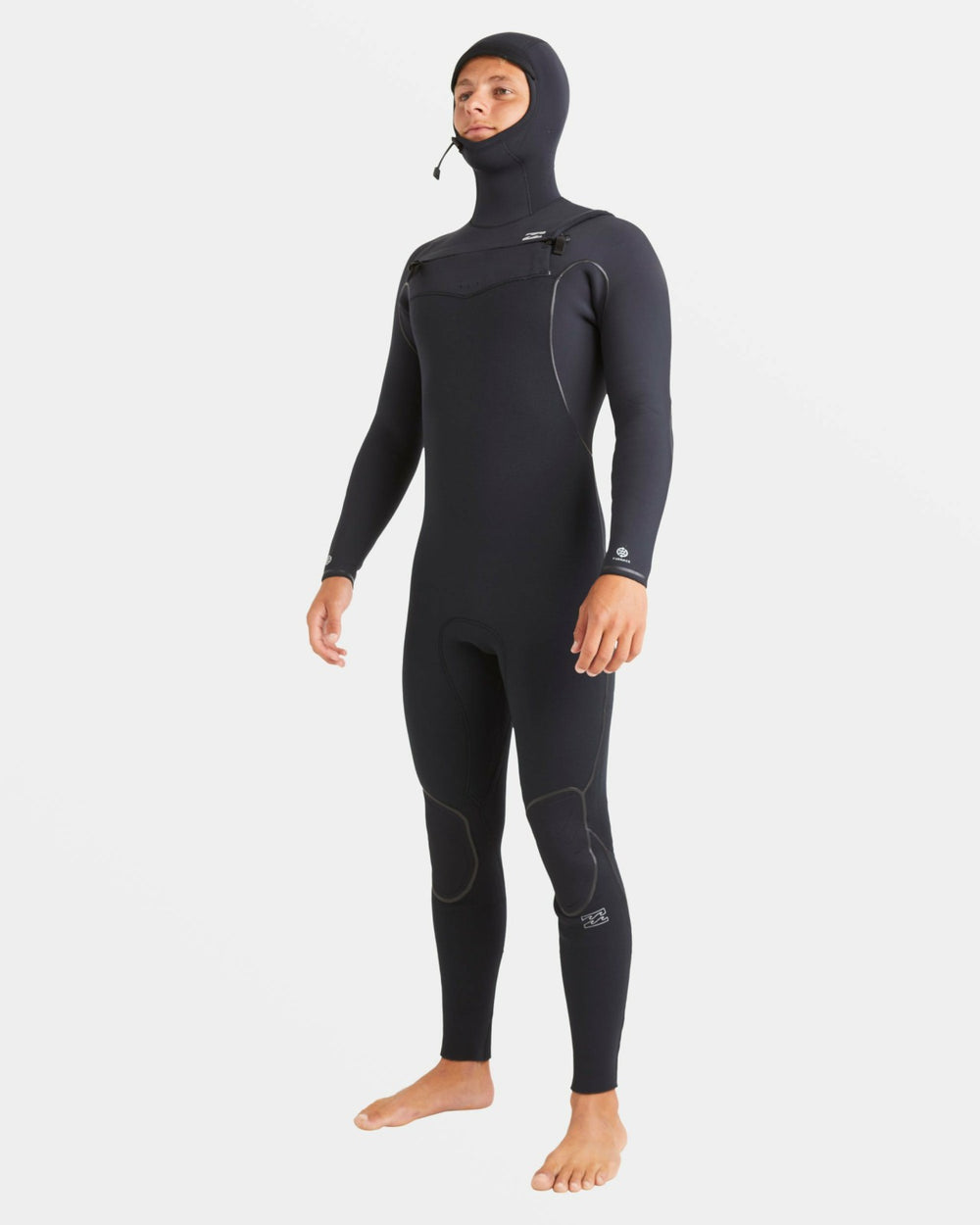 6/5mm Furnace Natural Upcycler Welded Chest Zip Wetsuit - Black