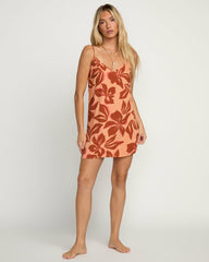 90's Babe Mini Dress - Apricot